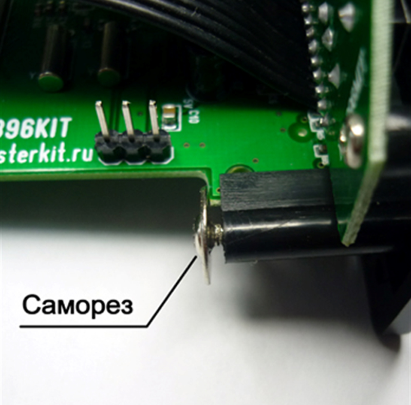 Мастер Кит Встраиваемая минисистема MP2897 (FM, USB, SD, ДУ, часы/будильник, LED дисплей) Монтаж платы управления и индикации