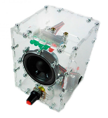 NK046box Мастер Кит Наборы для сборки в акриловых корпусах Набор юного радиолюбителя для сборки DIY колонки