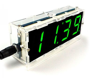 NM7039box Мастер Кит Наборы для сборки в акриловых корпусах Набор радиолюбителя для сборки настольных часов своими руками