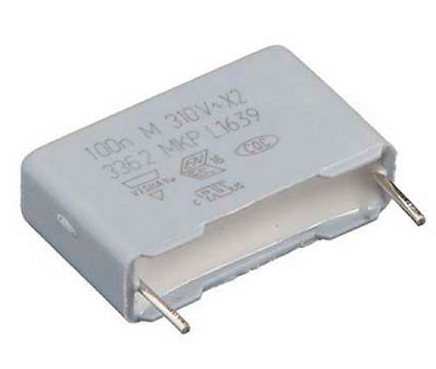 Мастер Кит Электронные компоненты. Часть 2 высоковольтный конденсатор 0,1 мкФ х 630 В