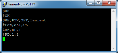 Ke-команды через putty Мастер Кит Как узнать об изменении уровня на входной линии?  Ke-команды через putty