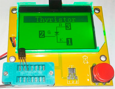 Тестер MP700 Мастер Кит Универсальный тестер электронных компонентов Симисторы и тиристоры