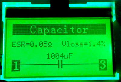Тестер MP700 Мастер Кит Универсальный тестер электронных компонентов Измерение ёмкости и параметров электролитического конденсатора
