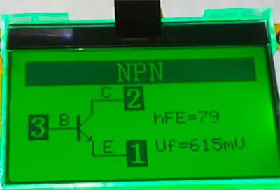 Тестер MP700 Мастер Кит Универсальный тестер электронных компонентов Проверка биполярных транзисторов