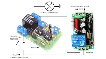 Мастер Кит Дистанционный обход модуля управления стоп сигналами