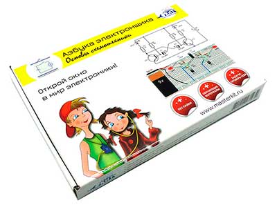 NR03 Мастер Кит Набор для изучения электроники NR03 Набор "Азбука Электронщика - Основы схемотехники"