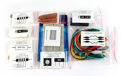 Nr07 азбука электронщика Мастер Кит Тематический конструктор для изучения источников питания электронный конструктор "Источники питания", состав, перечень элементов, комплектующие, детали, материалы