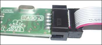 Мастер Кит Внутрисхемный программатор AVR-микроконтролеров BM9010 Подключение шлейфа к программатору avr