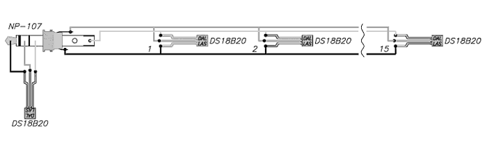 Мастер Кит Блок автоматики на даче из набора NM8036 Подключение термодатчиков DS18B20 к блоку управления