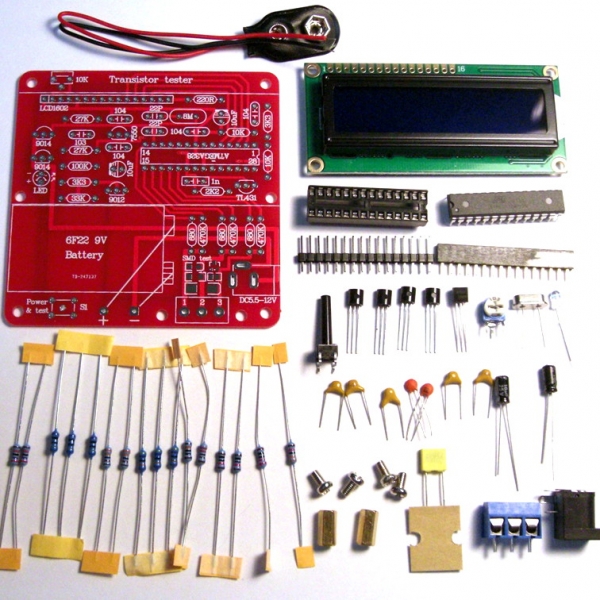 Тестер электронных компонентов, включая ESR конденсаторов - набор для пайки