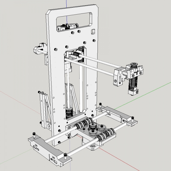 3d принтер схема сборки