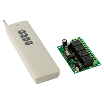 MP323RX6 - Универсальный комплект дистанционного управления 433МГц, 4 реле, 20А, 2.2 кВт