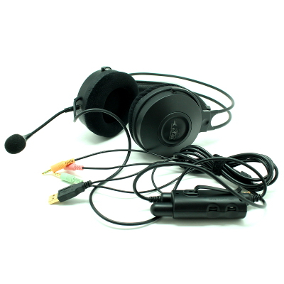 MA896MVIA - Наушники с сабвуфером, встроенным 6-канальным УНЧ и микрофоном. USB 5.1