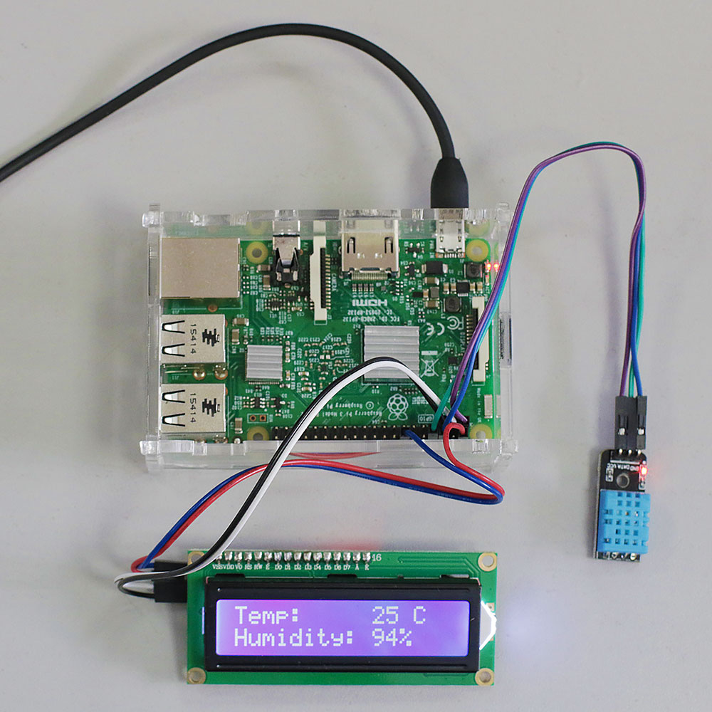 Raspberry Pi 3 – подключаем датчик DHT11 и LCD-дисплей