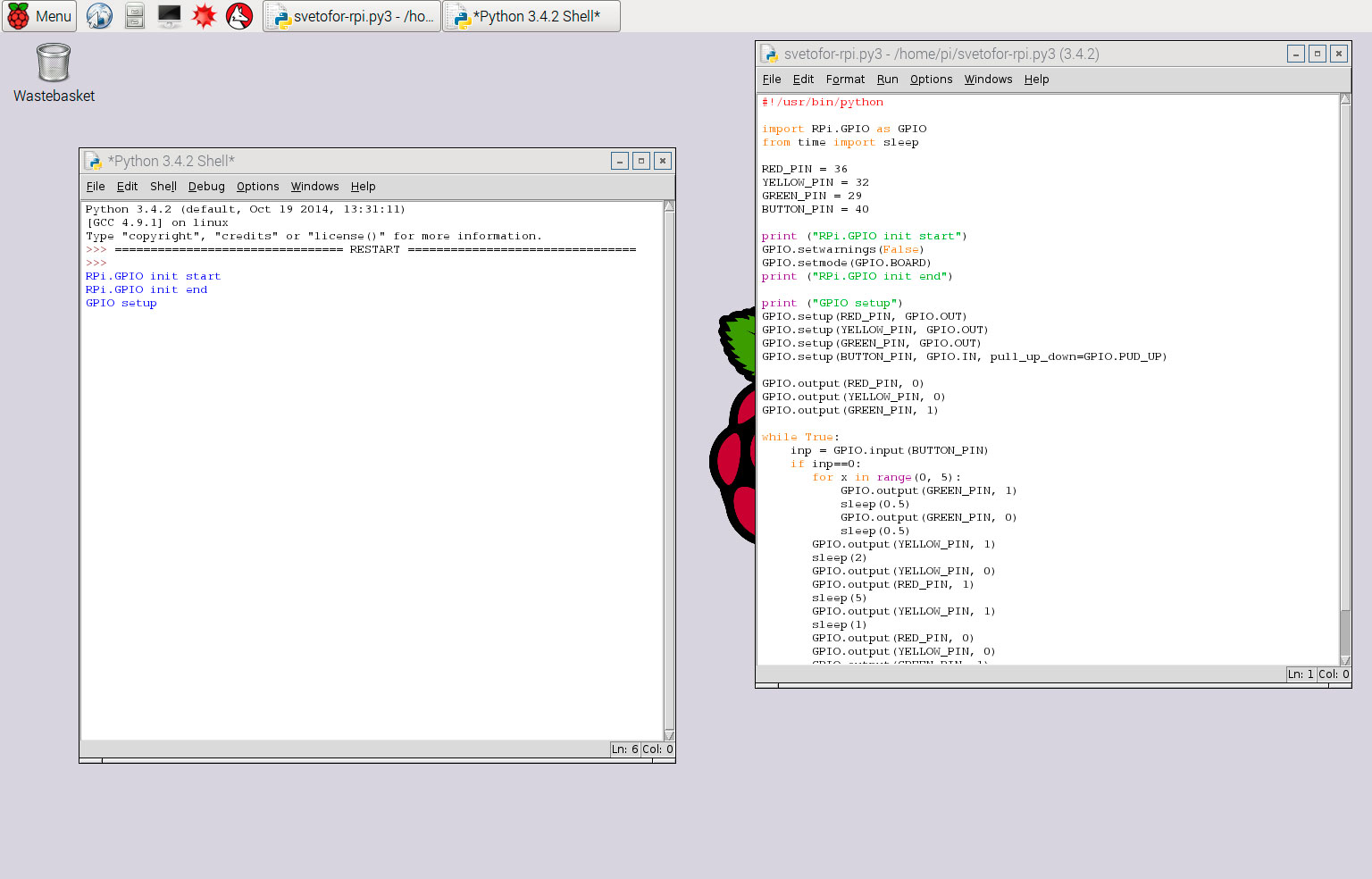 Мастер Кит Настраиваем Raspberry Pi 3 и программируем светофор