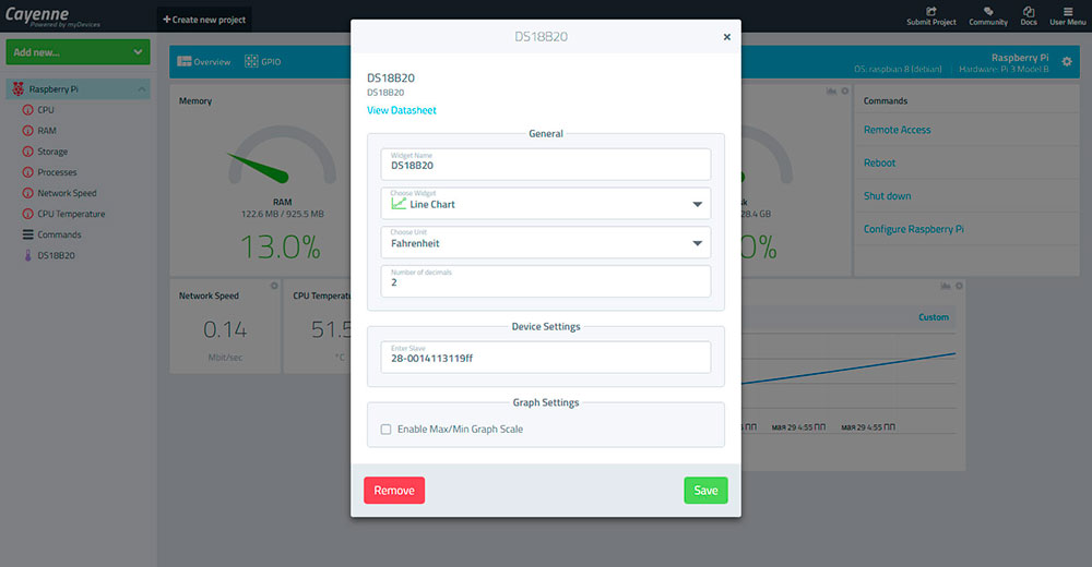 Мастер Кит Raspberry Cayenne – управляем микрокомпьютером через облако
